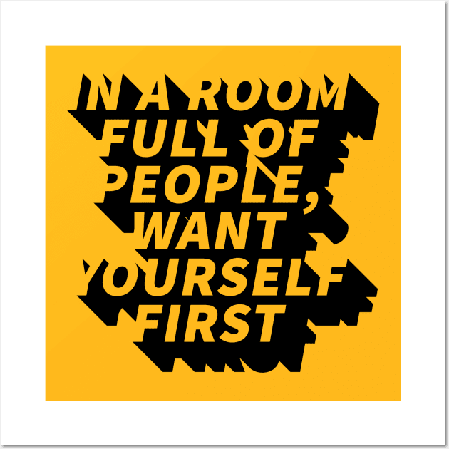 Love Yourself First Wall Art by lowercasev